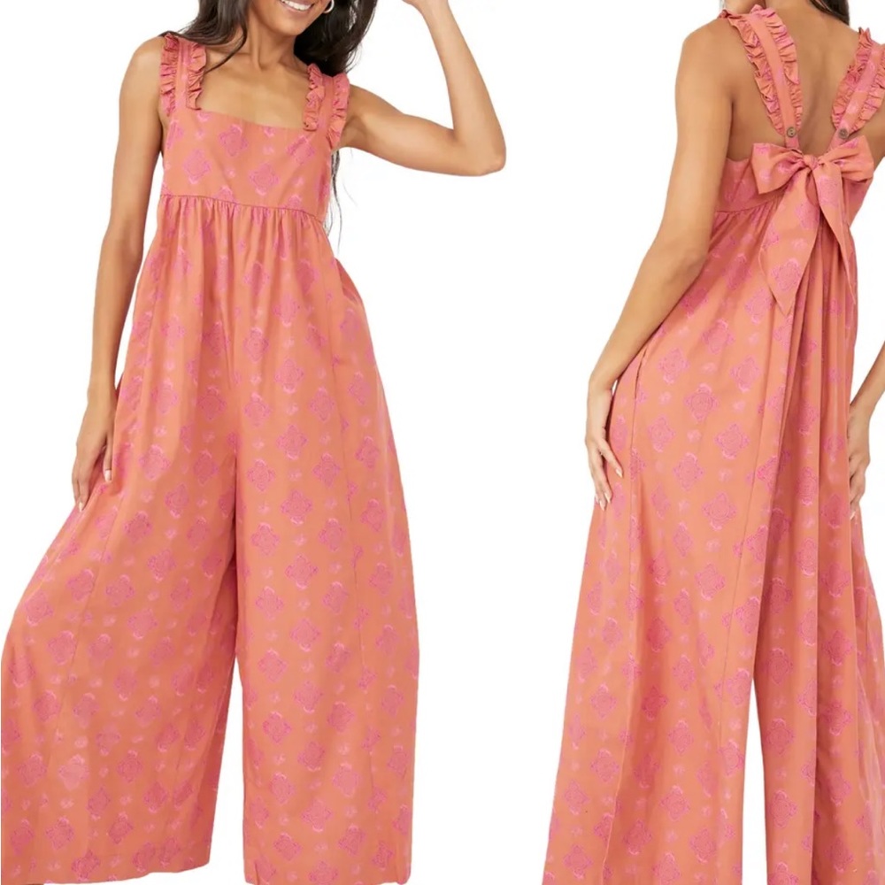 Free People Katya Jumpsuit in Coffee Combo